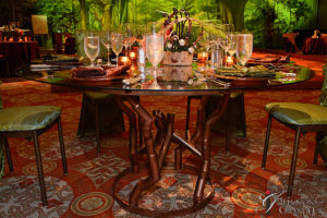 Branch Tables 60"round Glass Tops x 30"h