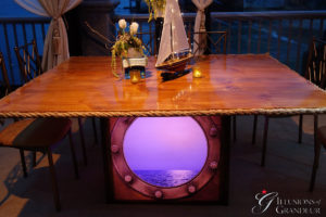 Porthole Tables 56"x68"x30"h
