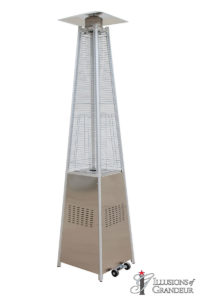 Stainless Steel Pyramid Heater 20"x22"x99"