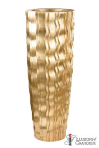 Gold Wave Vases 18"x18"x47"H