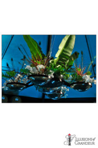 Acrylic Spheres Chandelier 96"x96"x48"H