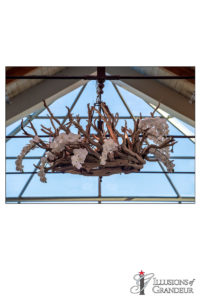 Driftwood Chandelier 60"x60"x36"H