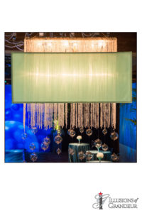 Rectangular Chandelier 60"x10"x33"H