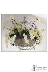 Wire Sphere Chandelier 31.5"round