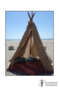 Teepee 36"x36"x144"H