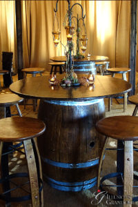 Wine Barrel Tables 46" Top x 37""
