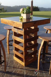 Rustic-Cocktail-Table 32"x32"x42"