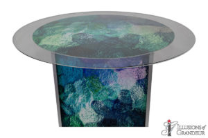 Abstract Blue/Green Large Dining Tables