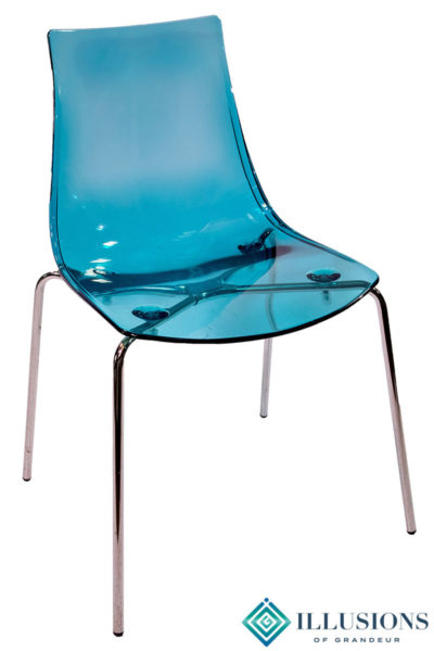Aqua Acrylic Chairs