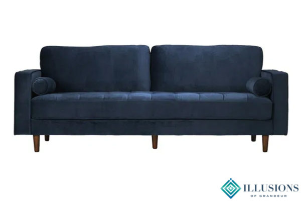 Velvet Blue Sofa