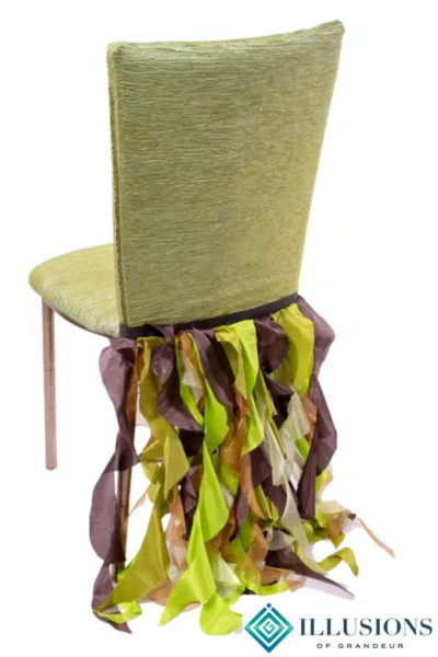 Bronze Diamond Chairs with Ribbons