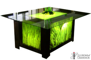Light-Box Seated Dining Tables