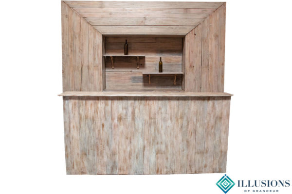 Rustic Wood Bars with or without Back Bars