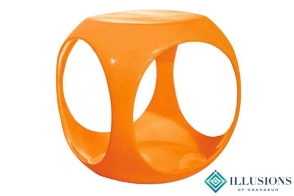 Side Tables: Orange Cube