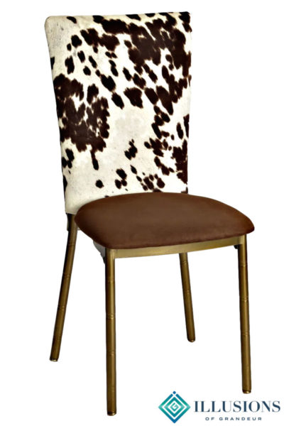 Bronze Diamond Chairs with Pony Chair Back Cover