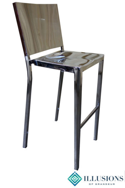 Silver Stainless Steel Bar Stools