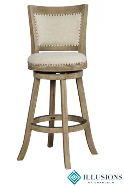 Oatmeal Swivel Bar Stools