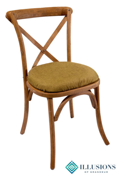 Vineyard Chairs with Green Jute Cushion