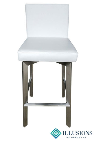 Leather White Bar Stools