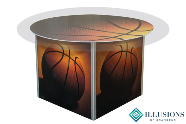 Illuminated Basketball Dining Tables