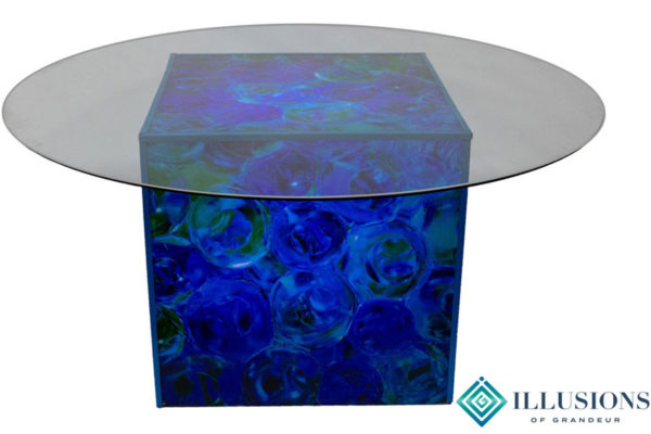 Illuminated Glass Float Dining Tables