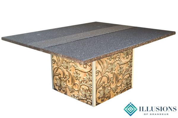 Illuminated Tooled Leather Dining Tables