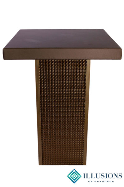 Bronze Square Cocktail Tables ~ tall