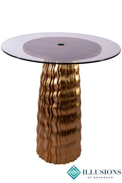 Gold Wave Cocktail Tables