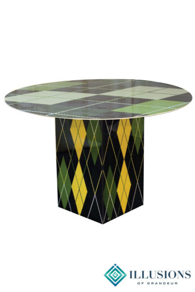 Illuminated Argyle Cocktail Tables ~ short
