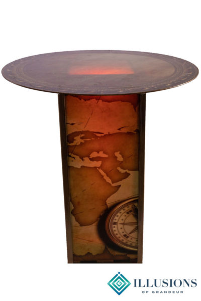 Illuminated Nautical Map Cocktail Tables