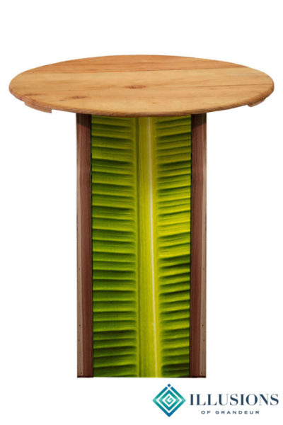 Illuminated Palm Leaf Cocktail Tables