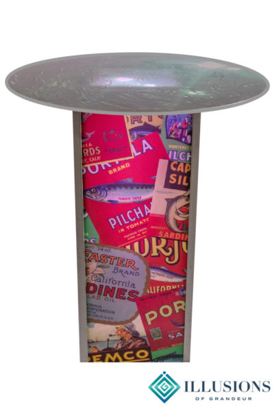 Illuminated Sardine Label Cocktail Tables