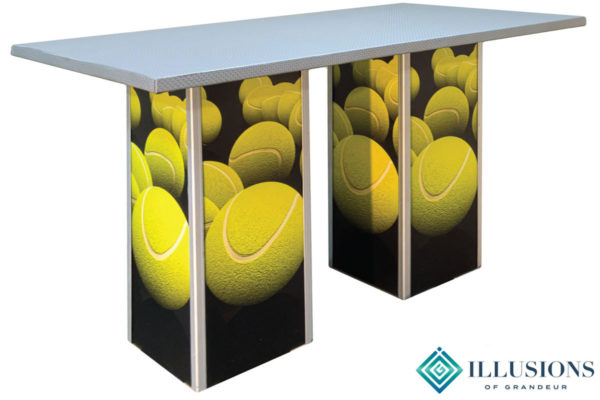 Illuminated Tennis Ball Communal Tables