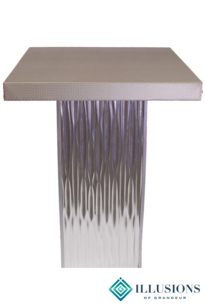 Silver Ripple Cocktail Tables
